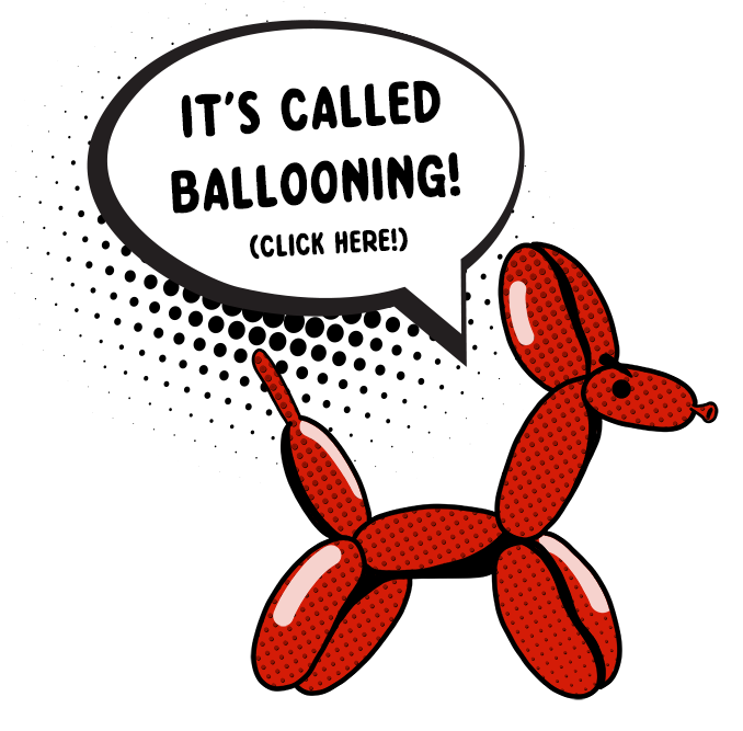 Balloon Animal: it's called ballooning!